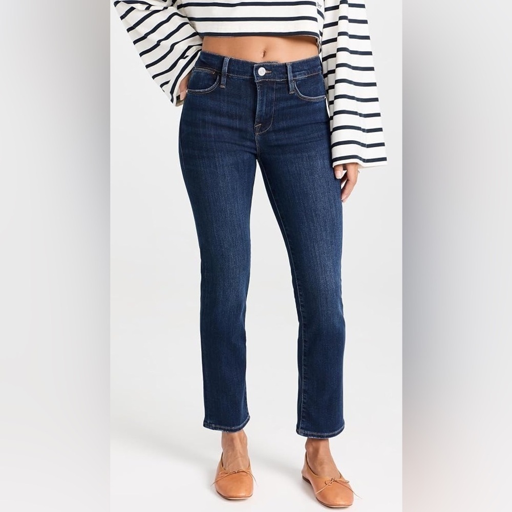 Frame Denim Le High Straight Blue Jeans size 25